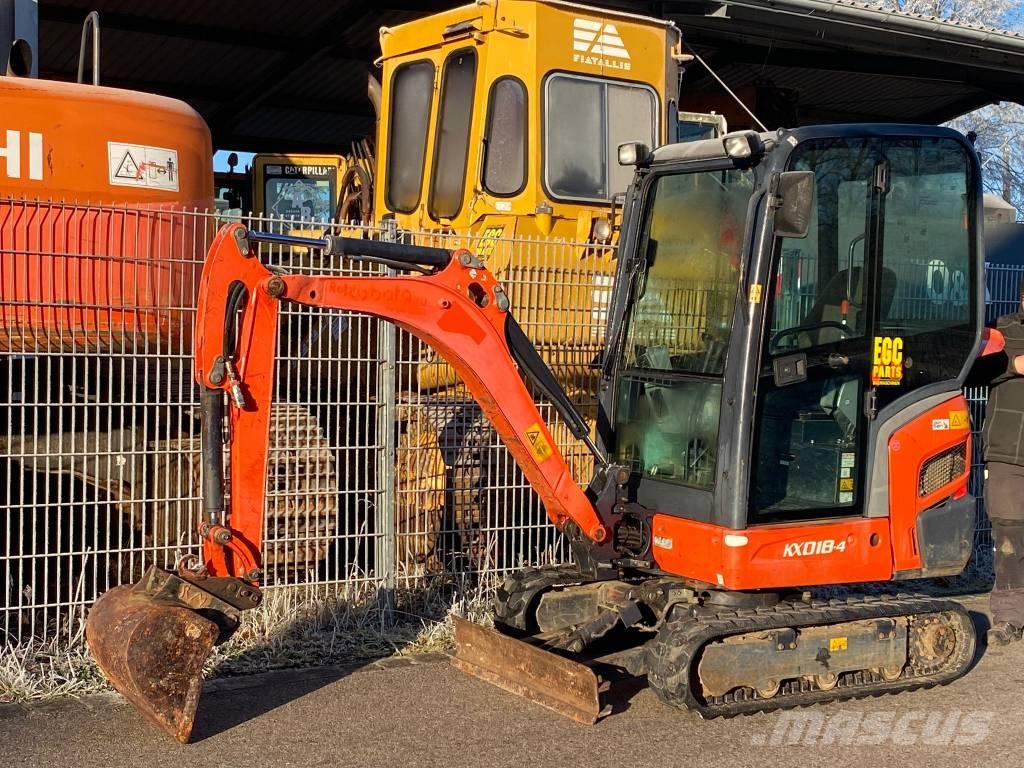 Kubota KX 018-4 Mini ekskavatoriai < 7 t