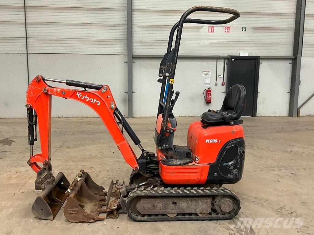 Kubota K 008-3 Mini ekskavatoriai < 7 t