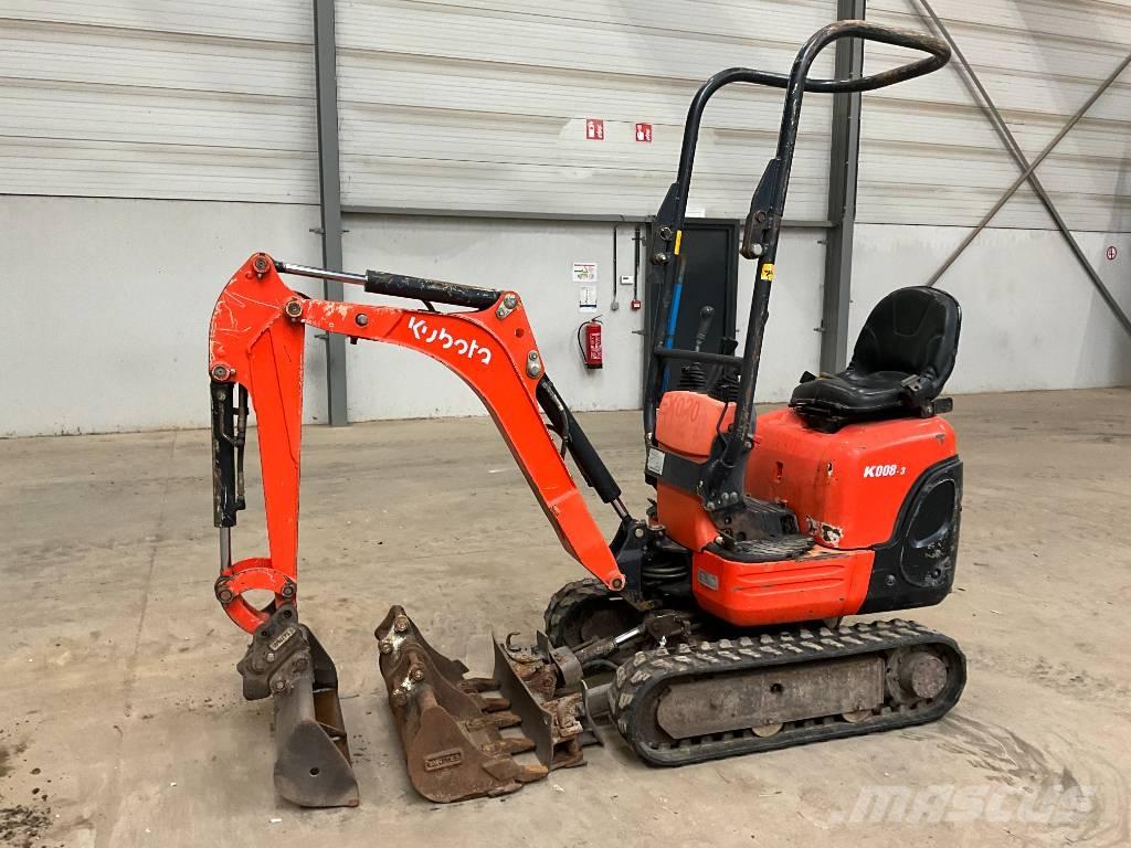 Kubota K 008-3 Mini ekskavatoriai < 7 t