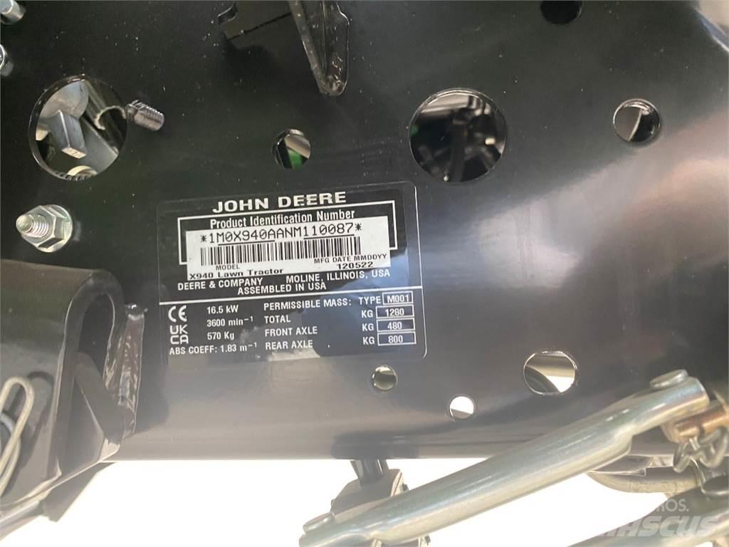 John Deere X940 Šienapjovės