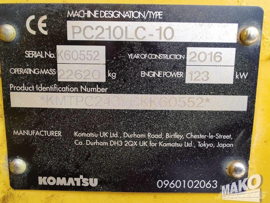 Komatsu PC 210 Vikšriniai ekskavatoriai