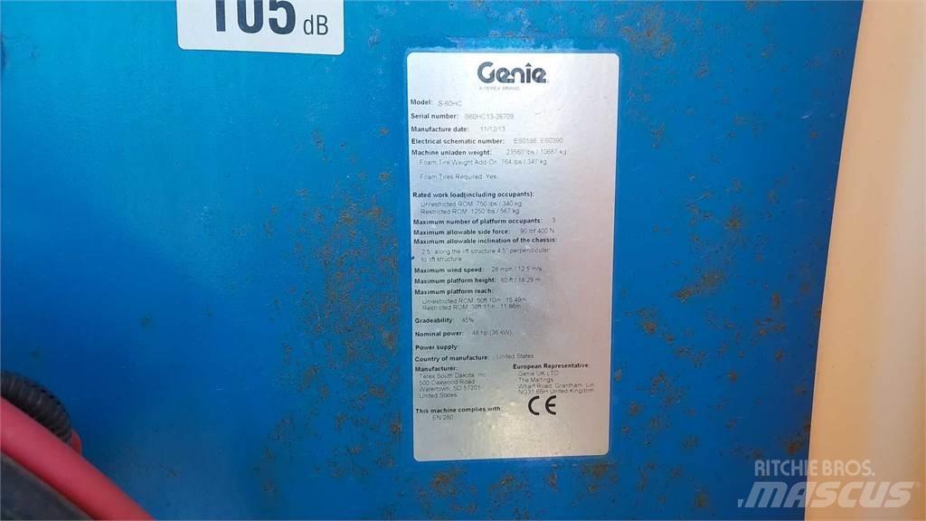 Genie S60HCE Teleskopiniai keltuvai