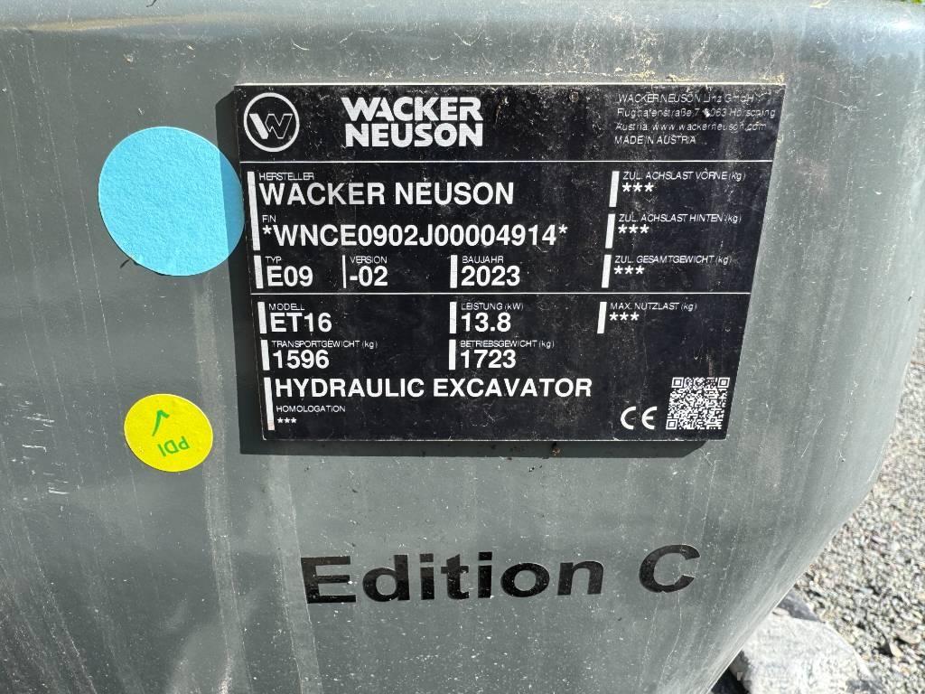 Wacker Neuson ET16 Vikšriniai ekskavatoriai