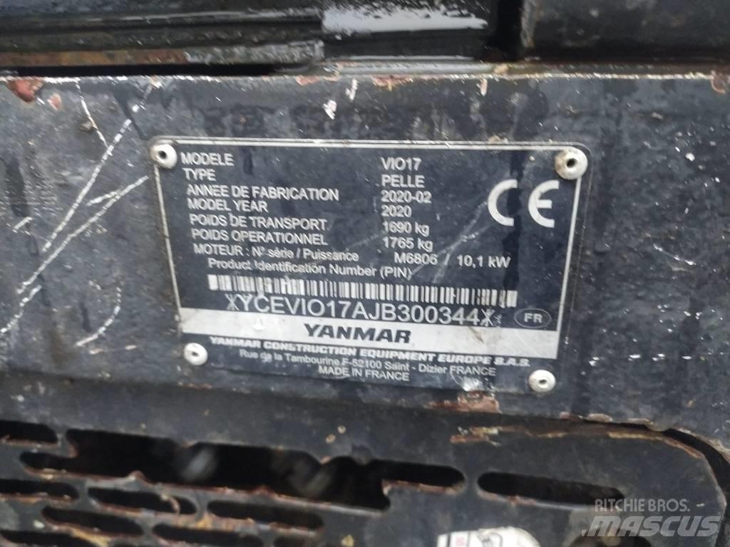 Yanmar Vio 17 U Mini ekskavatoriai < 7 t