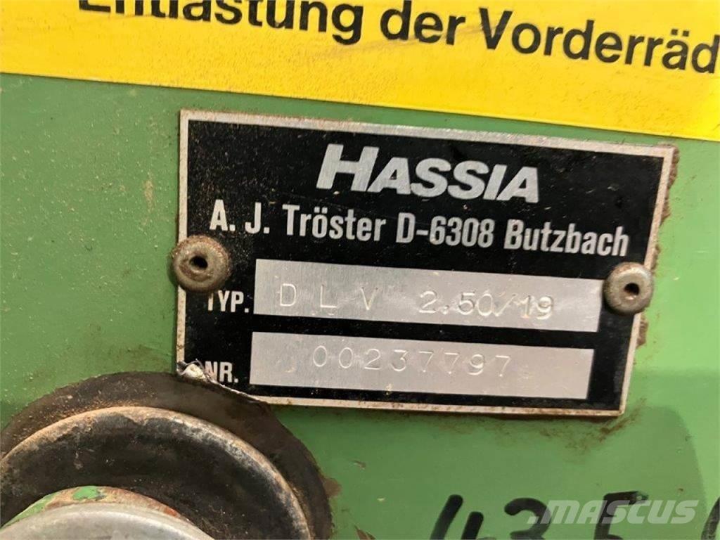 Hassia DLV 250/19 Sėjimo technika