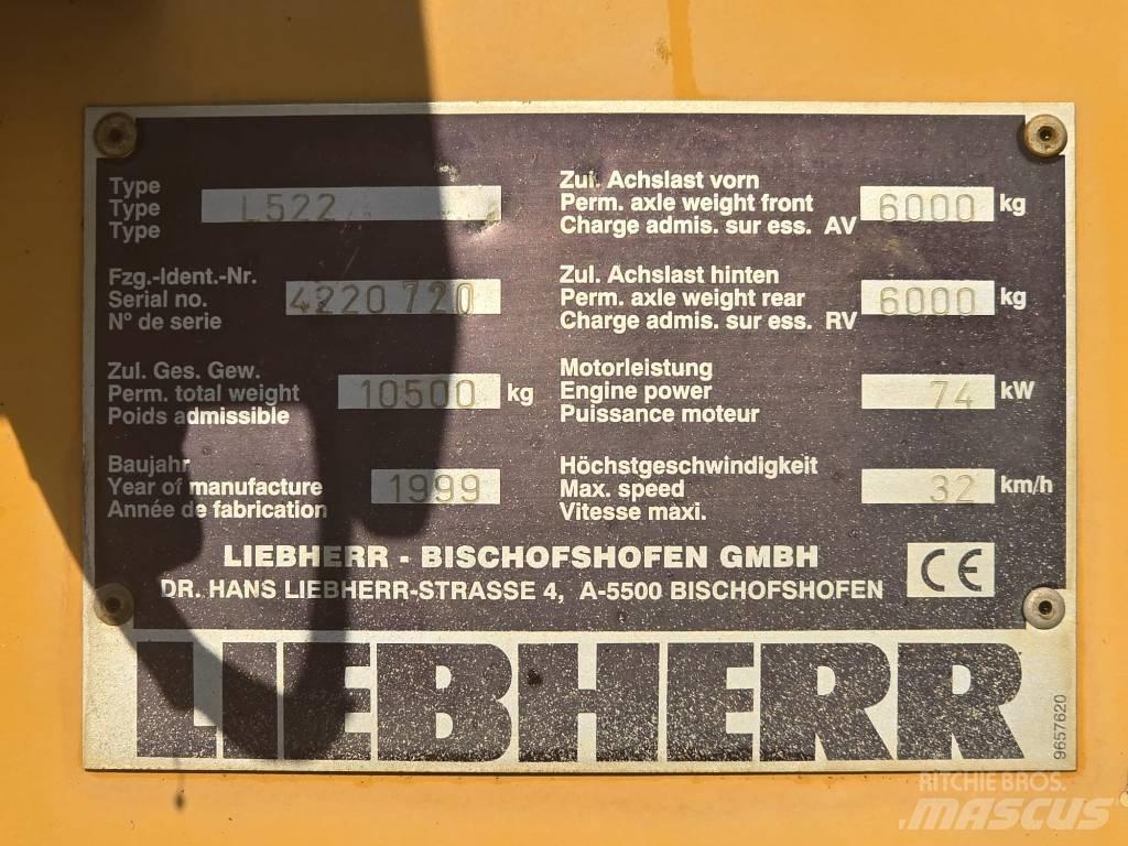 Liebherr L522 Naudoti ratiniai krautuvai