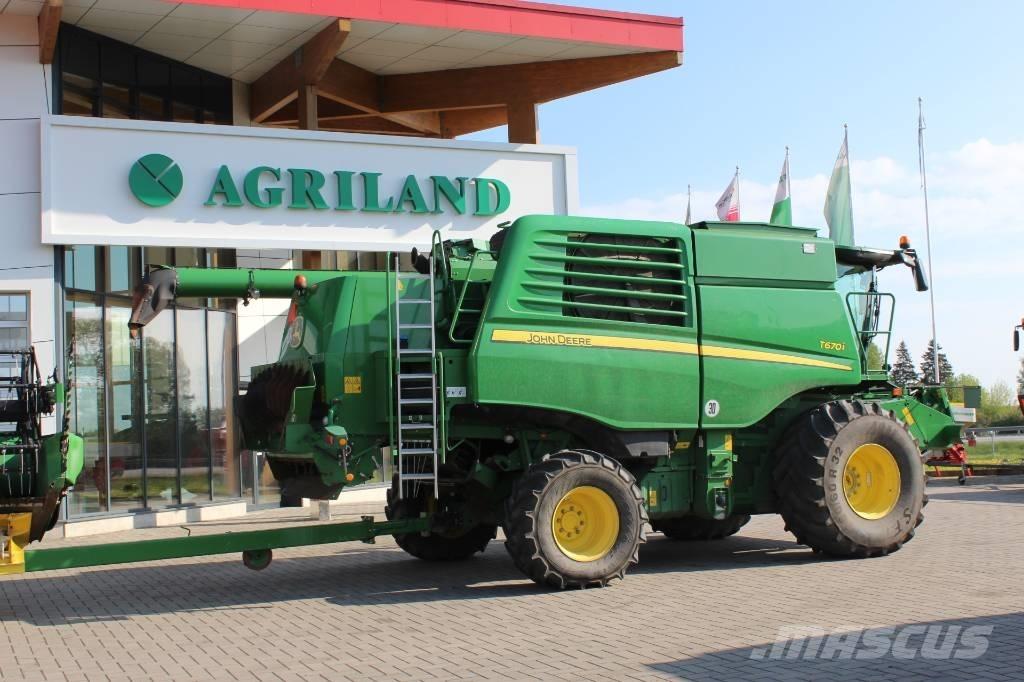John Deere T 670 i Derliaus nuėmimo kombainai