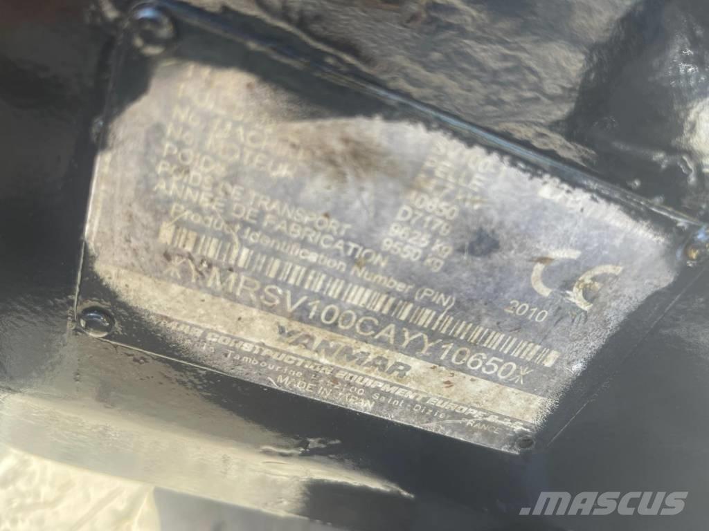 Yanmar SV 100-1 Vidutinės galios ekskavatoriai 7-12 t