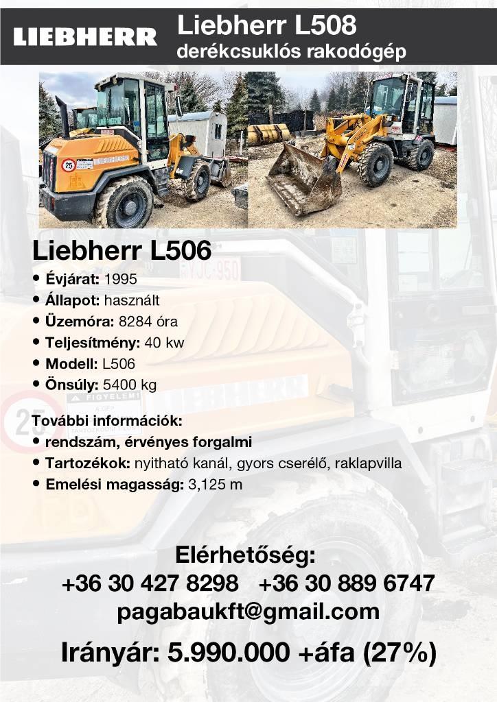Liebherr L506 Naudoti ratiniai krautuvai