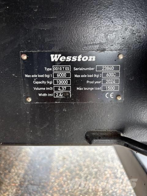  wesston Tippvagn Savivartės priekabos