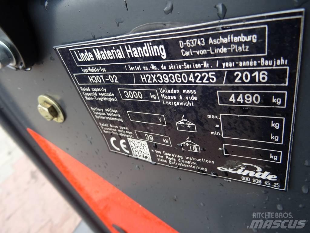 Linde H30T-02 LPG (dujiniai) krautuvai