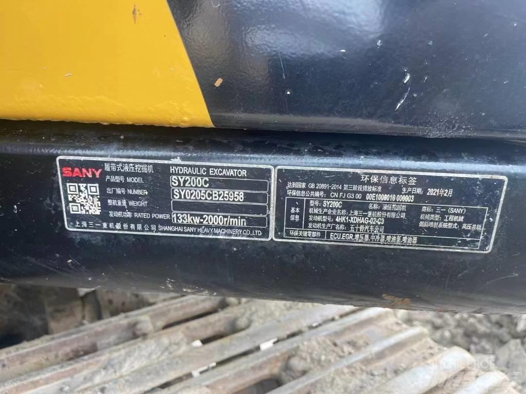 Sany SY 200 C Plus Vikšriniai ekskavatoriai