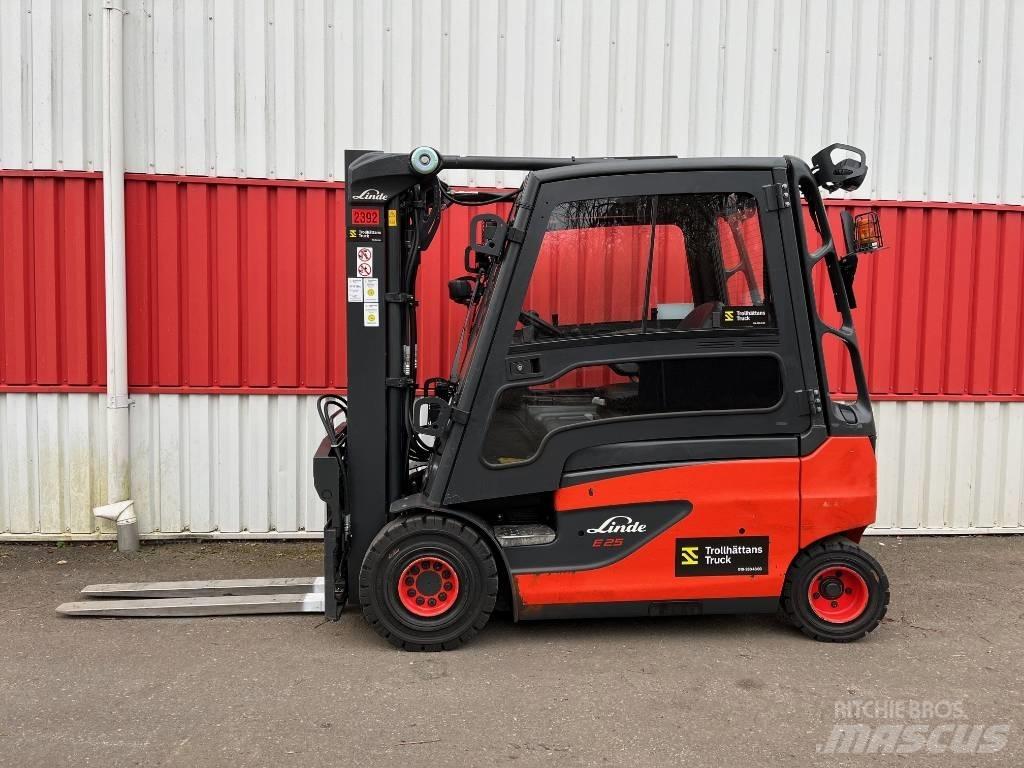 Linde E 25 Elektriniai šakiniai krautuvai