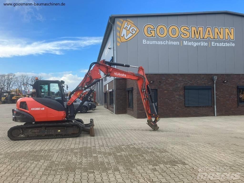 Kubota KX080-4a Vidutinės galios ekskavatoriai 7-12 t