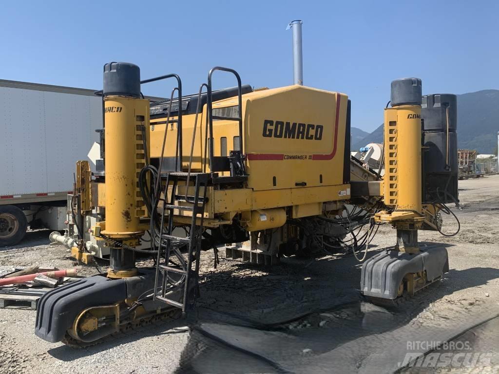 Gomaco Commander III Betono klojimo technika