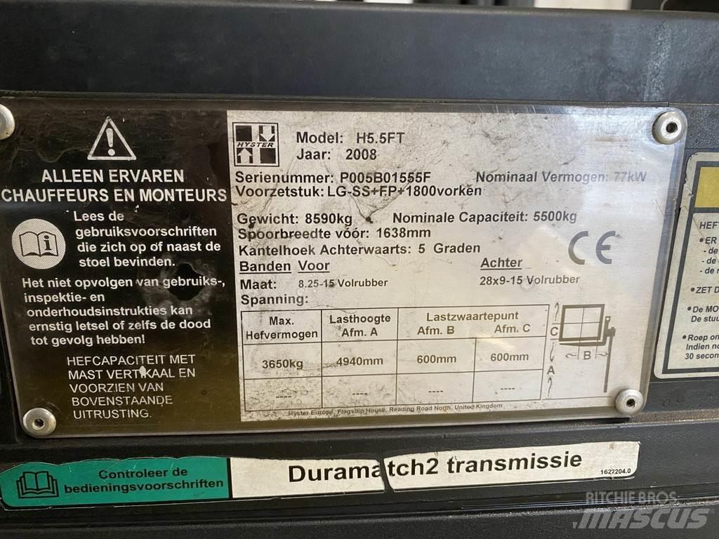 Hyster H5.5FT LPG (dujiniai) krautuvai