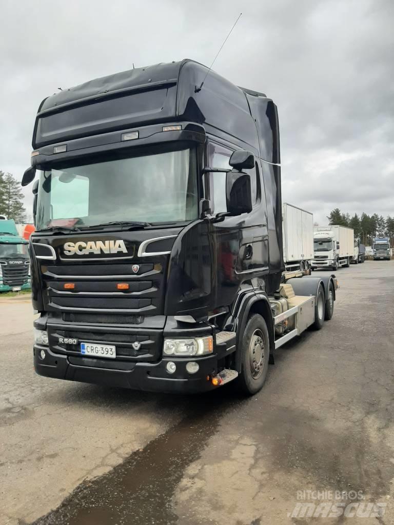 Scania R 580 Sunkvežimiai su keliamuoju kabliu