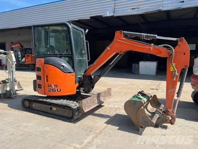 Hitachi ZX 26 Mini ekskavatoriai < 7 t