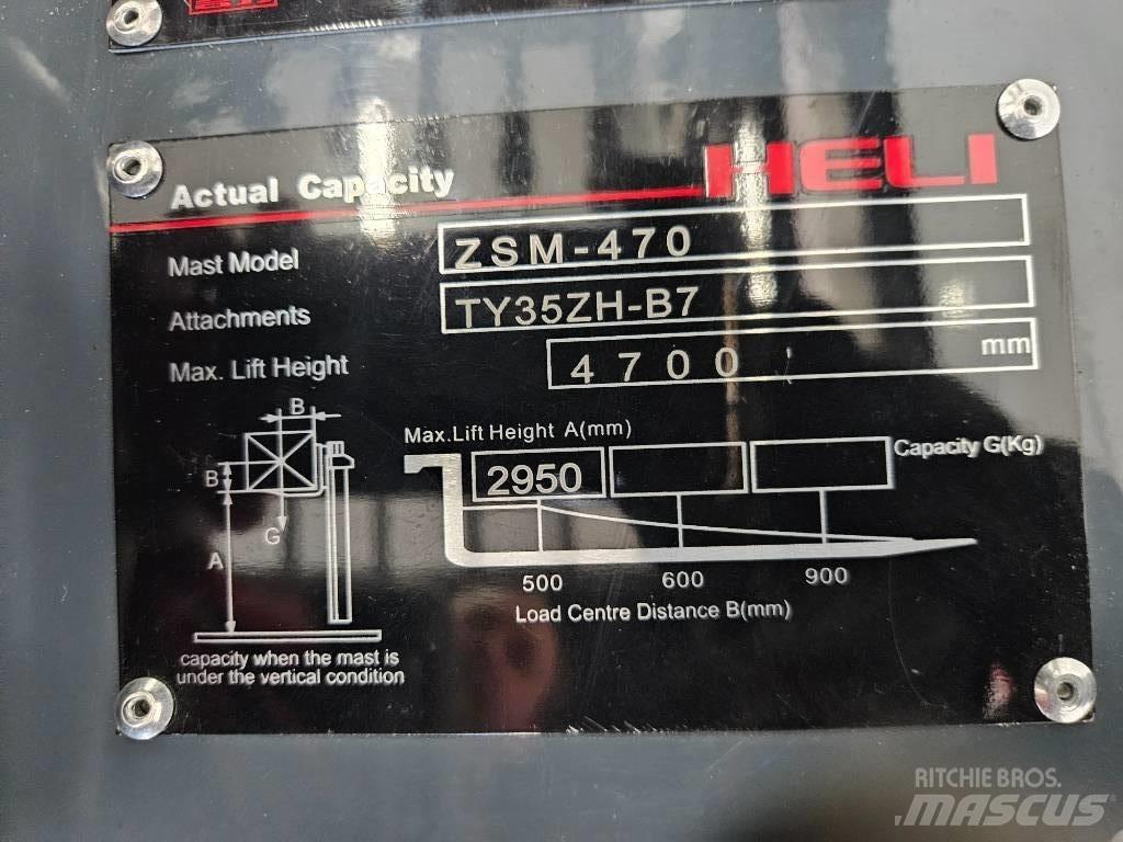 Heli CPCD 35 KU17G3 Dyzeliniai krautuvai