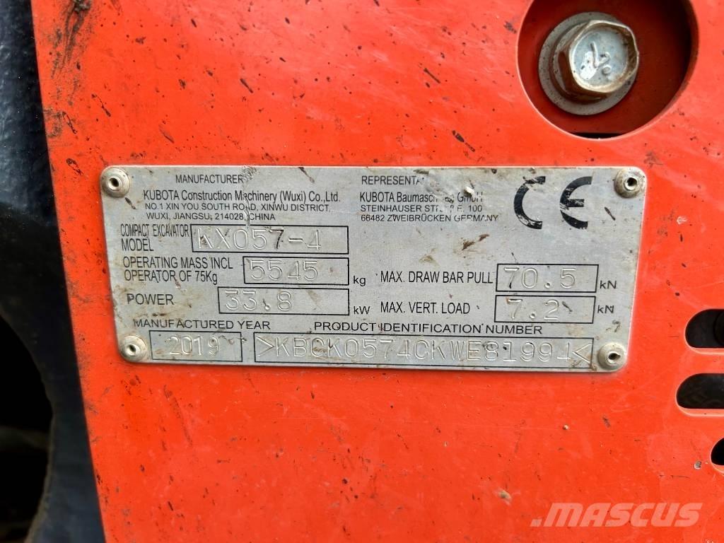 Kubota KX 057-4 Mini ekskavatoriai < 7 t