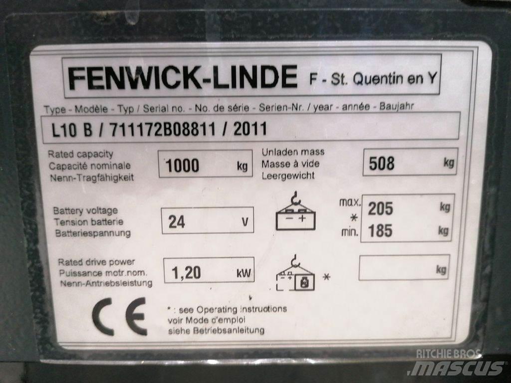 Linde L10B Rankiniai vėžimėliai