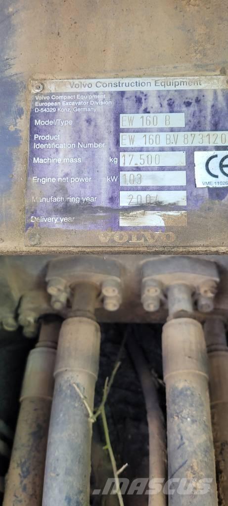 Volvo EW 160 Ratiniai ekskavatoriai