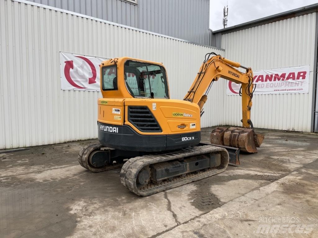 Hyundai R80CR-9 Vidutinės galios ekskavatoriai 7-12 t