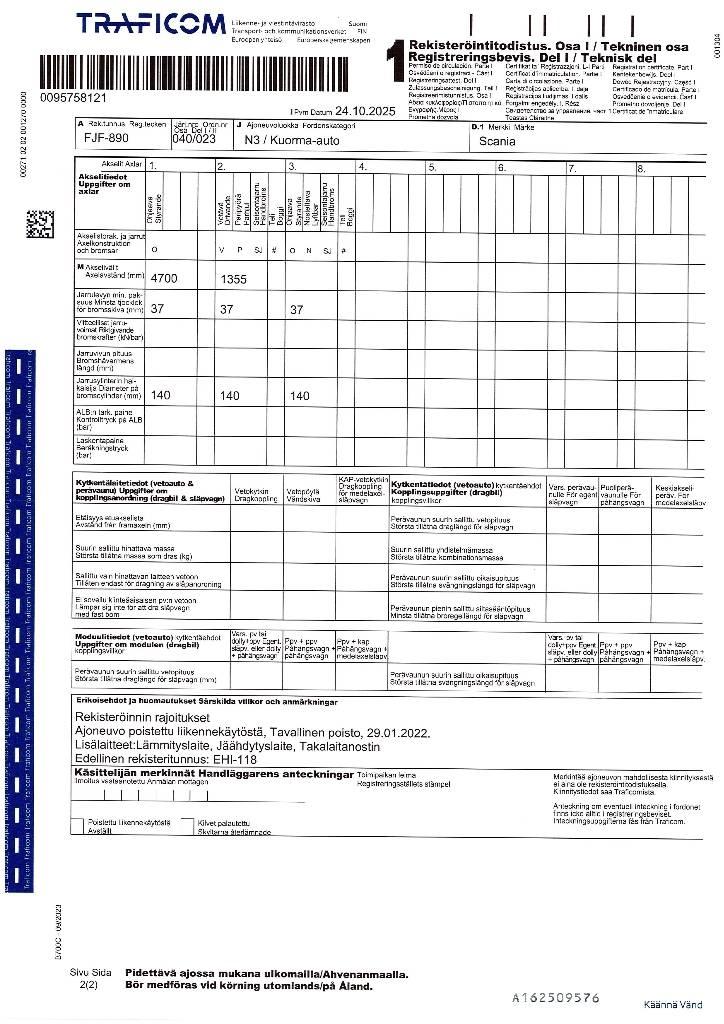 Scania R 500 Sunkvežimiai su dengtu kėbulu