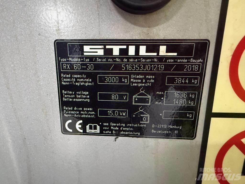 Still RX 60-30 Elektriniai šakiniai krautuvai
