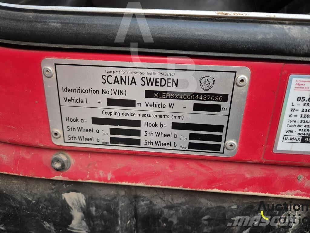 Scania R 124 Savivarčių priekabų vilkikai