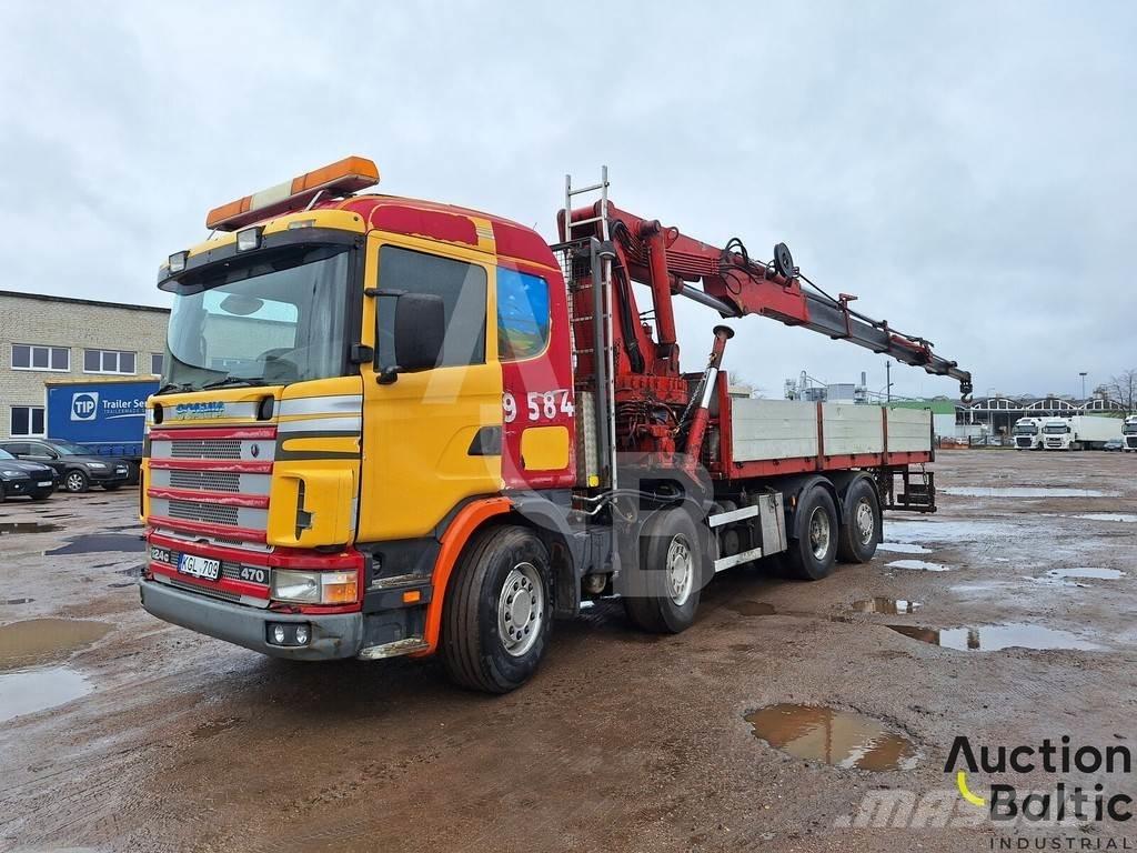 Scania R 124 GB Savivarčių priekabų vilkikai