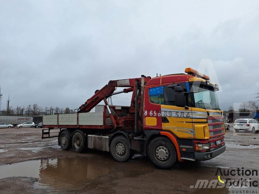 Scania R 124 GB Savivarčių priekabų vilkikai