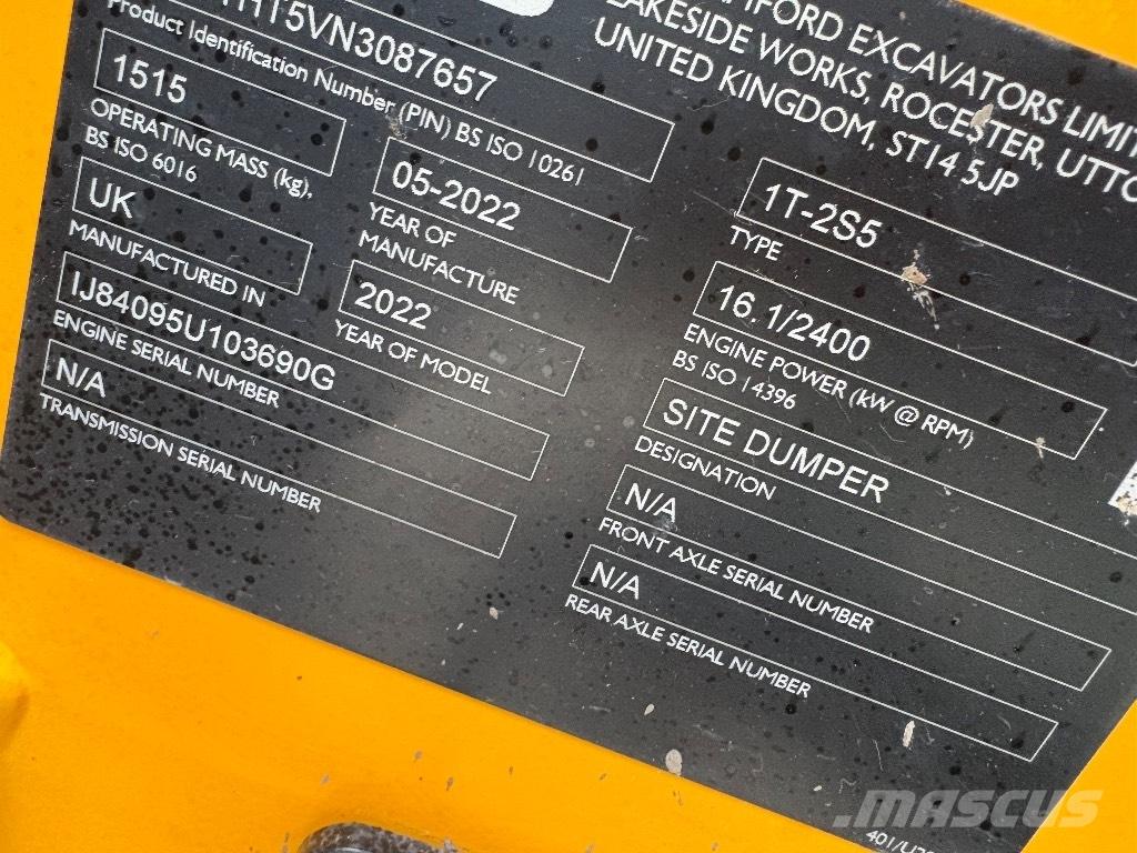 JCB 1T-2 Statybiniai savivarčiai sunkvežimiai
