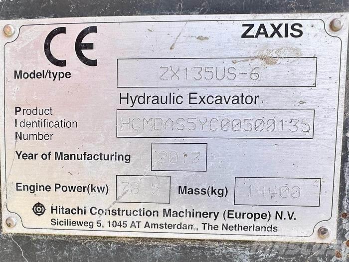Hitachi ZX135US-6 Specialūs ekskavatoriai