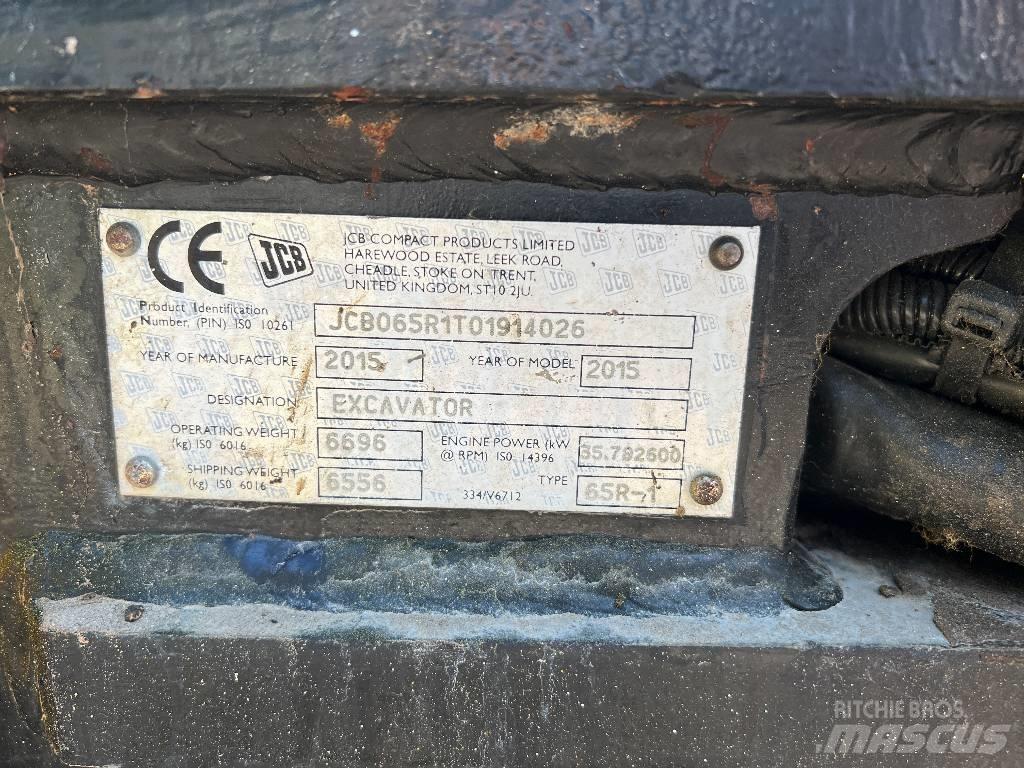 JCB 65 R-1 Mini ekskavatoriai < 7 t