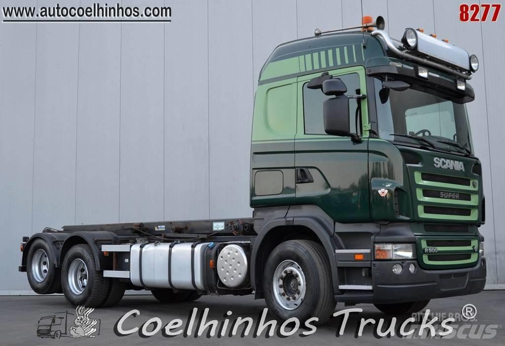 Scania R 500 Konteinerių nuožulnaus pakėlimo ant platformos krautuvai