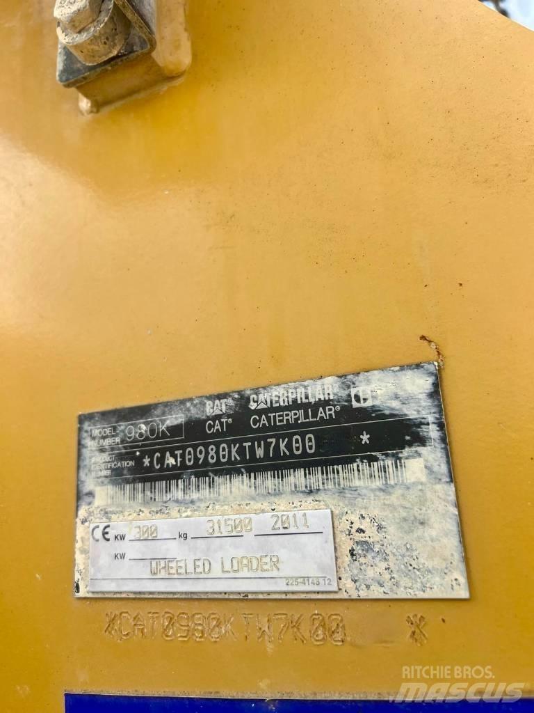 CAT 980 K Naudoti ratiniai krautuvai