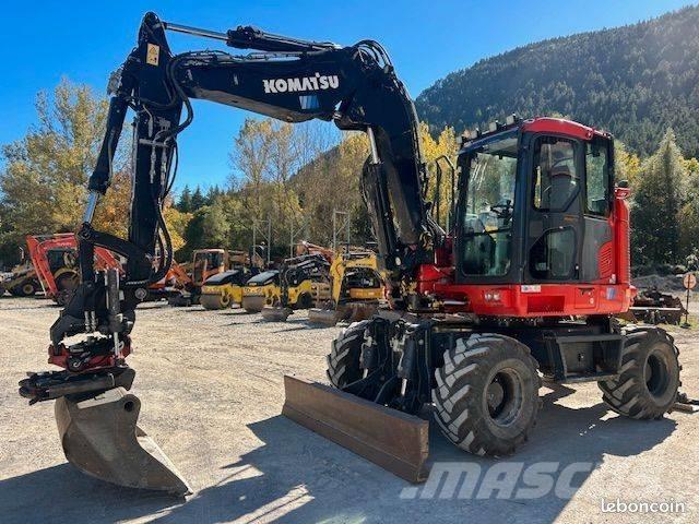 Komatsu PW 118 Ratiniai ekskavatoriai