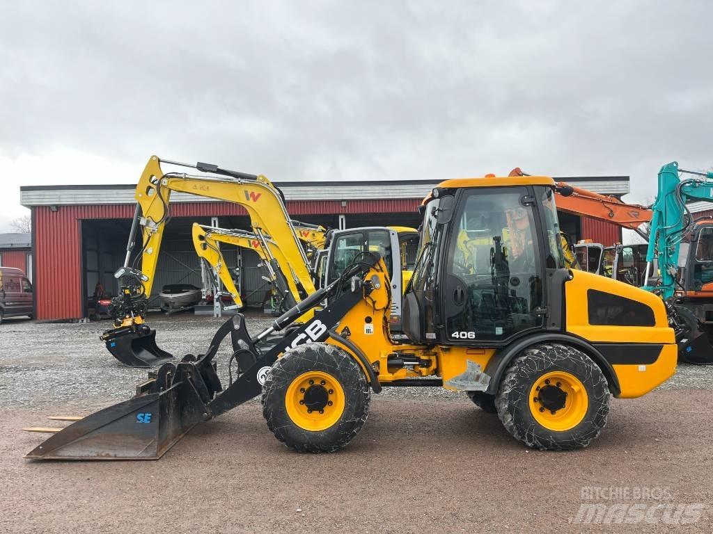 JCB 406 - Uthyres Naudoti ratiniai krautuvai