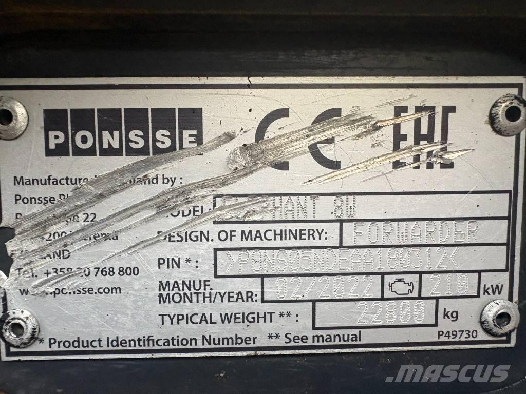 Ponsse Elephant Naudoti miškovežiai (Forvarderiai)