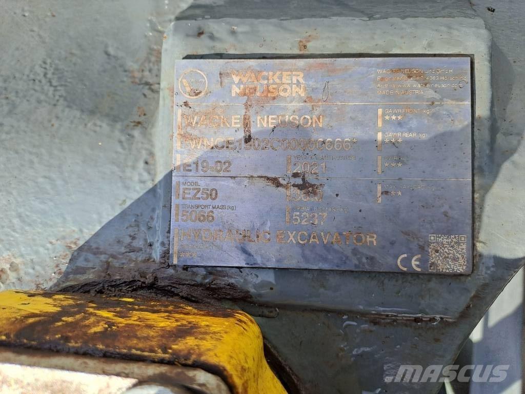 Wacker Neuson EZ50 Vikšriniai ekskavatoriai