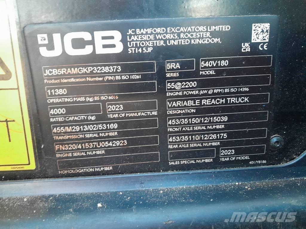 JCB 540.180 Teleskopiniai krautuvai