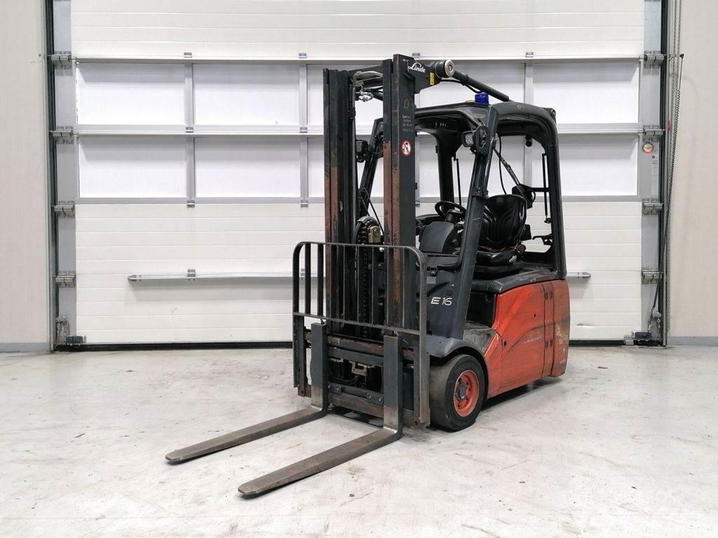 Linde E16C-01 Elektriniai šakiniai krautuvai