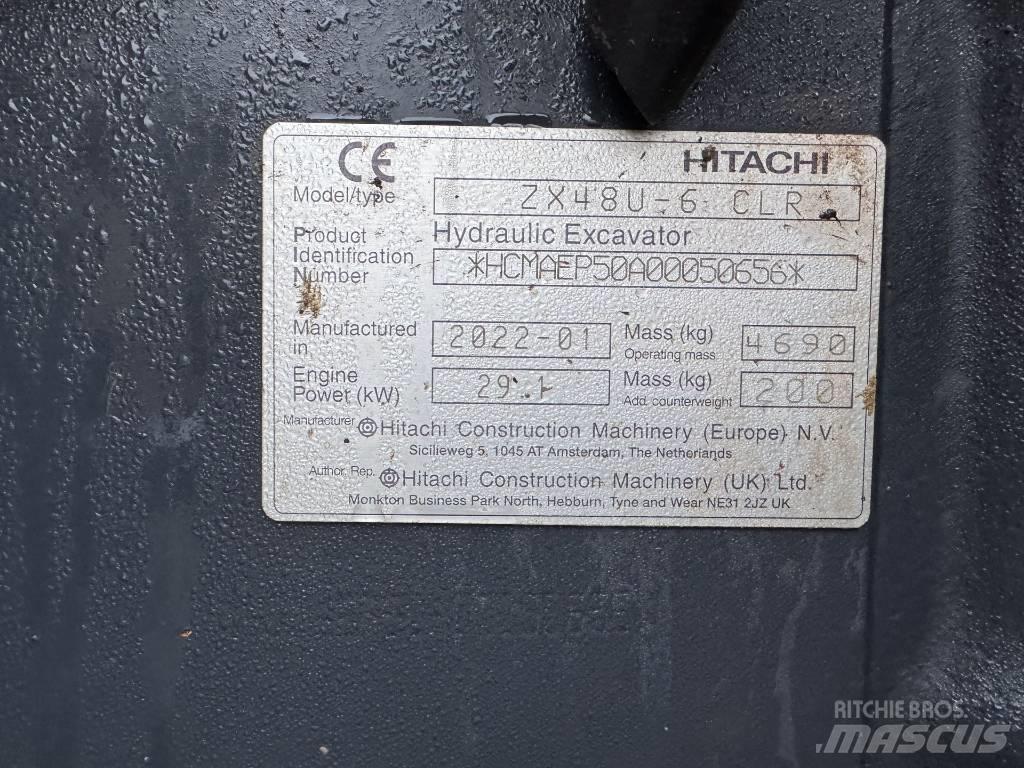 Hitachi ZX 48 U-6 Mini ekskavatoriai < 7 t
