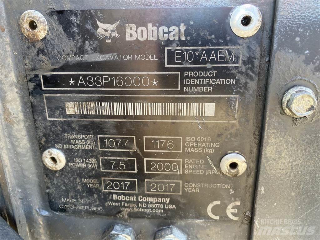 Bobcat E10 Ratiniai ekskavatoriai