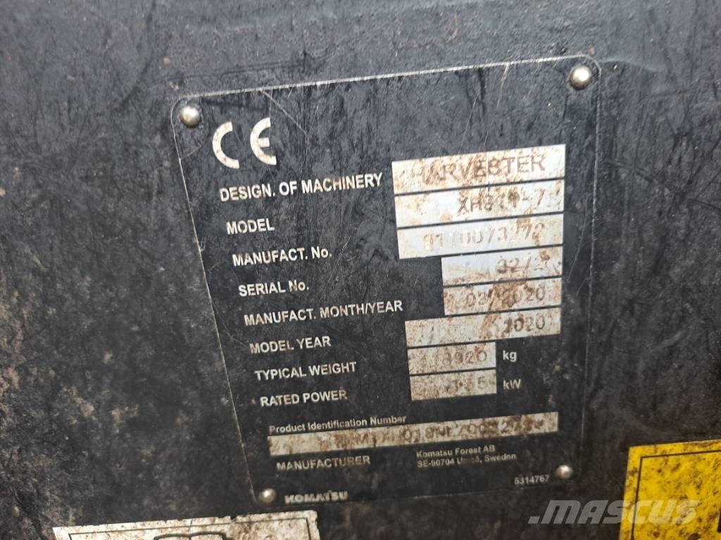 Komatsu 911 Miško technika (Harvesteriai)