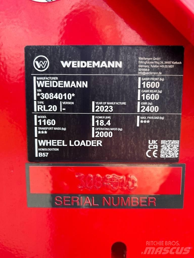 Weidemann 1160 Daugiafunkciniai pakrovėjai