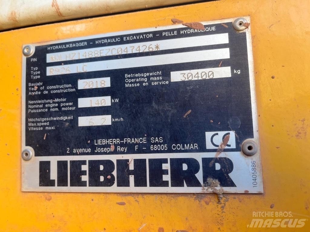 Liebherr R 926 LC Vikšriniai ekskavatoriai