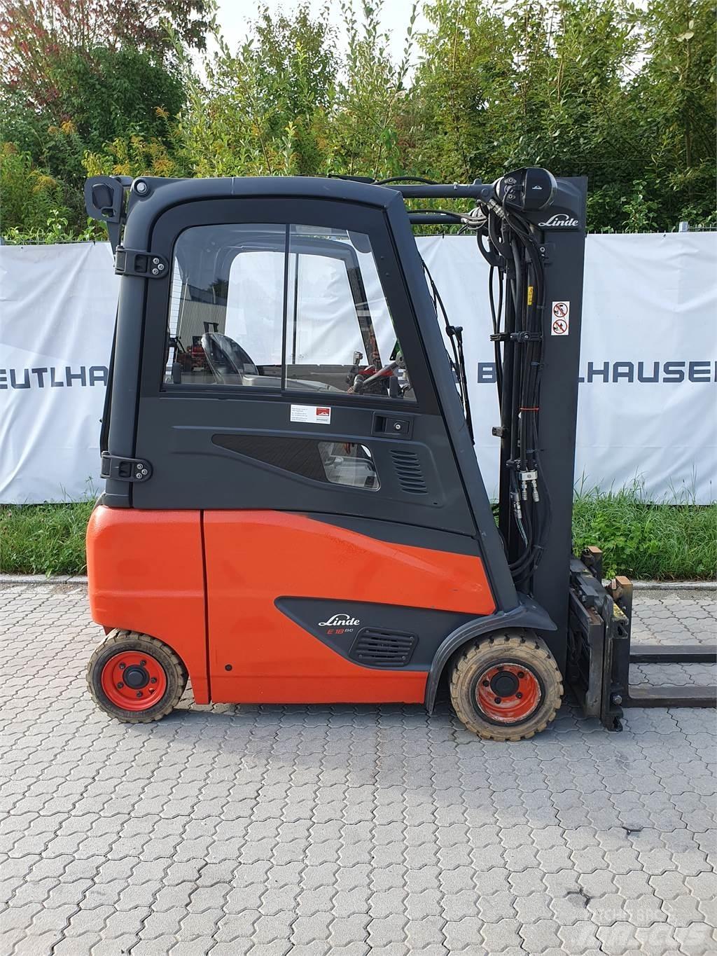 Linde E18PH Elektriniai šakiniai krautuvai