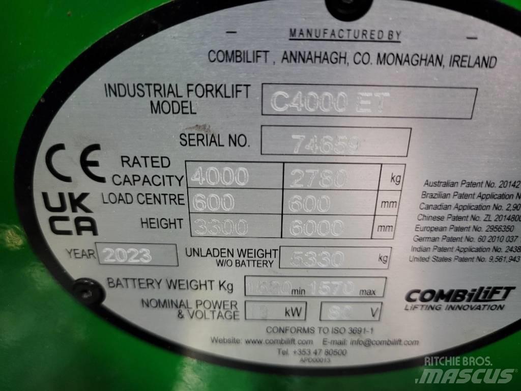 Combilift C4000ET Šakiniai krautuvai su privažiavimu iš visų keturių pusių